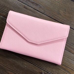 Zoppen NWOT multi pink passport holder travel wallet